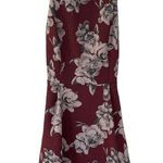 Lush Clothing Lush Burgundy Floral Skater Sleeveless Dress Flare Skirt Photo 0