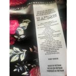 Eluminary Black Rose Pink Floral Print Leggings w Pockets Fits Sizes 10 Photo 3