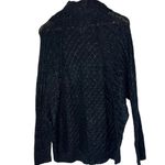 Apt. 9  Size L Pullover Knit Sweater‎ Black Metallic Threading Cozy Winter Photo 2