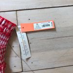 Colsie NWT Women's Red Gingham Woven Bandeau Bralette Size XL Photo 3