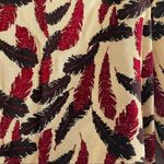 St. John Collection  Marie Gray Top S Long Sleeve Crop Mockneck Feather Metallic Photo 1