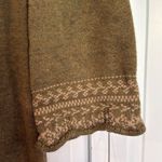 The Territory Ahead Cotton Wool green knit scallop trim dress Xl Photo 3