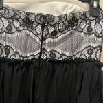 Sequin Hearts 5  Elegant Black White Lace thin tassel Dress Photo 3
