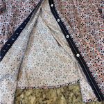 Foxcroft  Women's Geometric Button Down Shirt - Blue and Red Photo 2