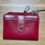 Hobo International HOBO Cherry Red Leather Card Wallet Photo 3