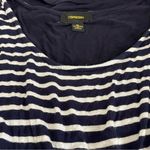 Expresso Sleeveless Navy Blue Tie Front Striped Dress/ Very Soft Size XL Photo 4