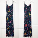 RHODE Jemima Slip Dress Neon Zodiac Black Maxi Size 4 Photo 5