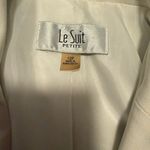 Le Suit Chic White Blazer with Black Trim Photo 7