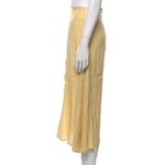 Reformation  skirt with slit in buttercup NWT Photo 6