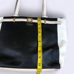 $498 Kate Spade Houston Street Exotic Leather Demarco Bag LARGE Tote Shoulder Hand Purse Satchel Black White Colorblock Great for school, work, university. Can fit most laptops & books Measurement in pics Photo 4