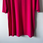 Susan Graver  Everyday Women's Dress Tunic Deep Pink Liquid Knit 3/4 Sleeve M Photo 2