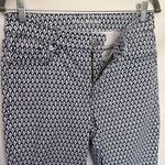 Tommy Bahama  Boracay Beach High Rise Ankle Womens Pants Sz 4 Blue White Model Photo 1