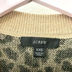 J.Crew Boyfriend Crewneck Sweater in Leopard Print Re-Imagined Wool XXS Photo 2