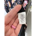 1. State  High Neck Garden Maxi Dress Size XS Black Floral Ruffles Sleeveless New Photo 8