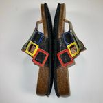 Think! Julia Windows Leather Thong Sandals Primary Colors Size Euro 42 (US11) Photo 6