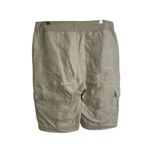 Eileen Fisher Linen Cargo Shorts Womens XS Khaki Lightweight Beach Travel 11.5" Photo 1
