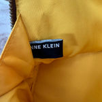 Anne Klein  Small Billie Faux Leather Dome Top-Handle Bag Satchel Brown Yellow Photo 6