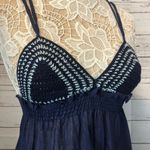 Boutique Navy crocheted beach maxi dress Zach Photo 3
