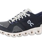 On Running Womens 6.5 Cloud X Sneaker Black Pearl Lightweight Running Navy Gym Photo 4