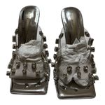 Good American Jeweled Emma Slip Heel - Glass002 PVC - Size 9 Photo 2