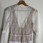 For Love & Lemons bright lights long sleeve mini dress ladies M boho whimsical White Size M Photo 13
