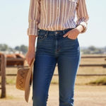 Wrangler NEW  Cream and Red Western Shirt Photo 0