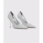 Good American  Emma Silver Glitter Stiletto Heels Women’s Size 12 New Box Photo 5