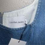 Calvin Klein Jeans  Blue Denim Sleeveless Cropped Bustier Top Size L Photo 3