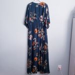 Baltic Born  Kia Deep Topaz Floral Kimono Maxi Dress Photo 5