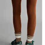 Varley NWT  Mocado Rib Knit Legging Tortoise Shell Brown Soft $118 Warm S Cocoa Photo 4