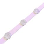 Kate Spade  In The Loop Rhinestone Skinny Leather Belt Womens L‎ Embellished Photo 1