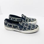 Michael Kors Womens Size 6.5 Keaton Navy‎ Blue Signature Slip On Sneakers Photo 3