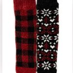 Muk Luks Cabin Cozy Red and Black Winter Socks 2 Pack NWT Photo 8