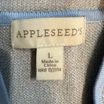 appleseed's Appleseed’s heavyweight knit long open cardigan, pastel blue/gray, NWOT size L Photo 14
