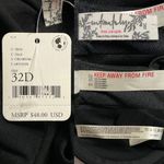 Free People Black In The Mood Underwire Mesh Bra 32D NWT Photo 4