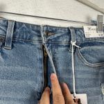 New Celebrity Pink Festival Denim Shorts Fringed Hem Distressed 9/29 High Rise Blue Photo 2