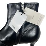 Mango  MNG Square Toe Kitten Heel Leather Boots Black Size 42/ US 10 Photo 13