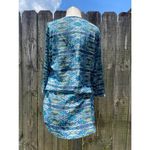 Rory Beca  drop waist silk multicolor dress women's medium Photo 1