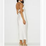 Elegant White Halter Maxi Dress Size M Photo 15