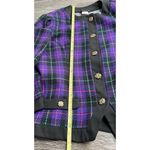 Vintage Tina Barrie Women’s Size 16 Jacket Blazer Purple Classic 80s USA Made Black Photo 2