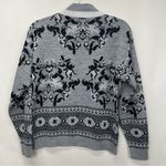 Diane Von Furstenberg Vintage  Sweater Ski Double Mock Neck Knit‎ Floral Photo 11