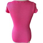 Michael Stars Ultimate Fitted Metallic Pink Cowl Neck Top by ~ Women's Size OS Photo 2