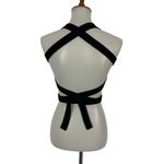 Wilfred Aritzia  Crop‎ Top Small Black Knit Wrap Y2K Streetwear Photo 3
