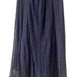 Hazel fairy core maxi skirt slate blue lace sz L Blue Size L Photo 0