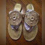 Jack Rogers  WOMENS GEORGICA METALLIC JELLY SANDALS SIZE 9 Photo 0