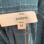 Entro dark teal embroidered peasant blouse Photo 3