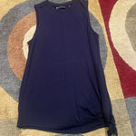 Athleta Cloudlight Asymmetrical Side Tie Tank Top Navy Blue Women’s Size XS Photo 0