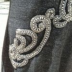 Mango Black and Silver Mini Dress size M Photo 2