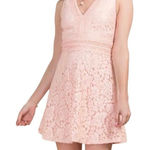 Francesca’s Mini Dress Floral Lace Sleeveless Size Medium V Neck A Photo 0