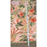 J.Jill  Tunic Dress Sz LG Seashell Paradise Tropical Floral Pink Bell Sleeve Photo 13